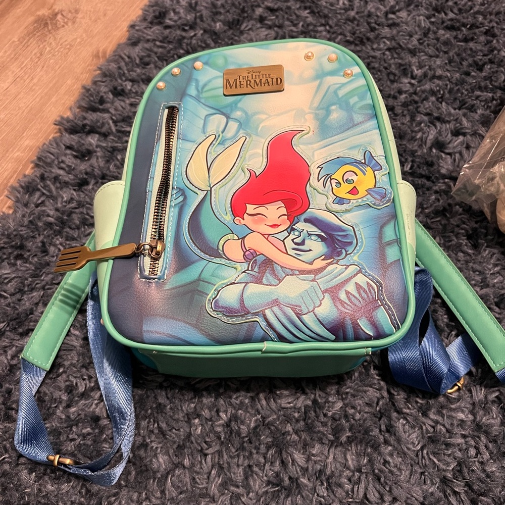 Loungefly Disney Little Mermaid Backpack - Blue and Green